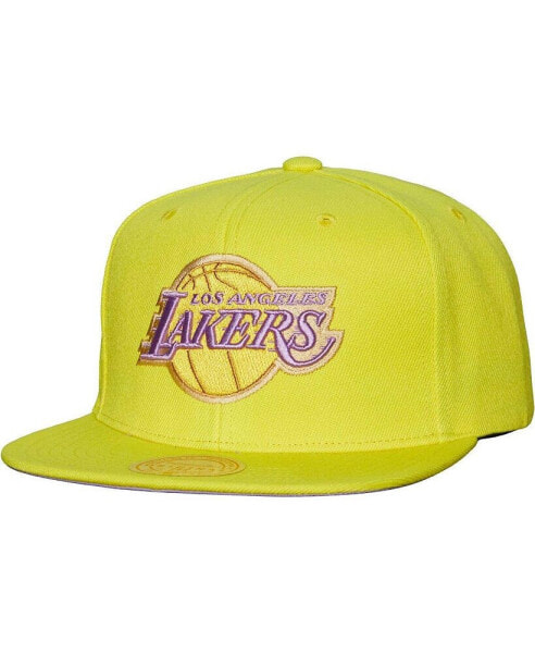 Men's Gold Los Angeles Lakers Hardwood Classics Soul Pastel Snapback Hat