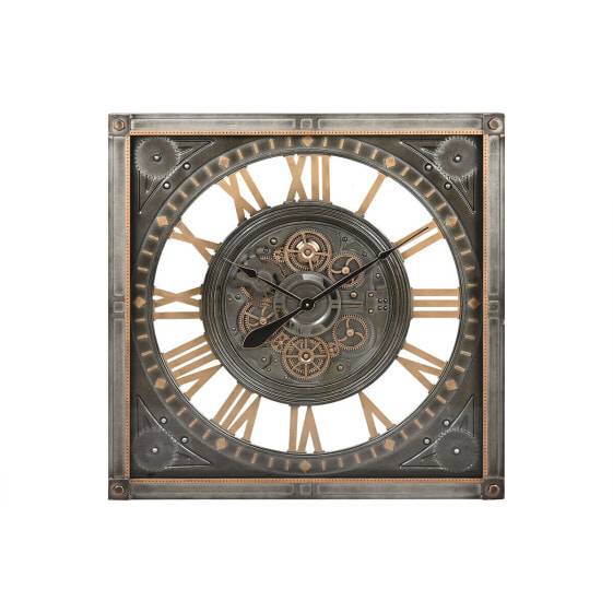 Настенные часы Home ESPRIT Серый Позолоченный Серебристый Стеклянный Железо 80 x 10 x 80 см