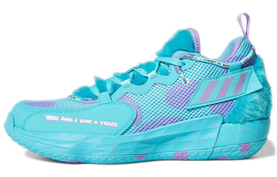 Monsters x adidas Dame 7 Extply "Sulley" 怪物公司联名 防滑耐磨 中帮 实战篮球鞋 男款 蓝色 / Баскетбольные кроссовки Monsters x Adidas Dame 7 Extply "Sulley" GX3442