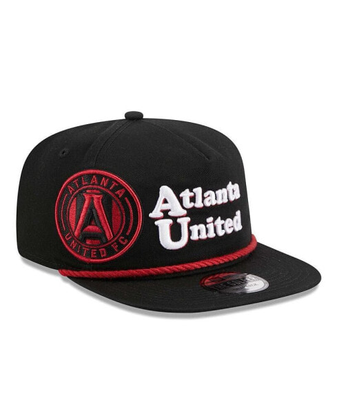 Men's Black Atlanta United FC Heritage The Golfer Snapback Hat
