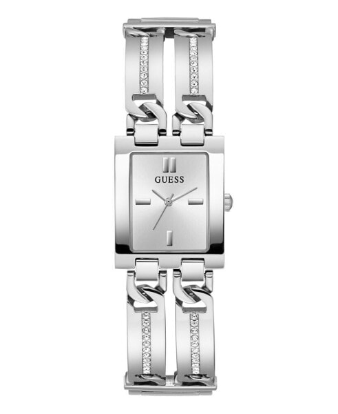 Часы и аксессуары Guess Женские аналоговые наручные часы Silver-Tone 100% Steel 39 мм