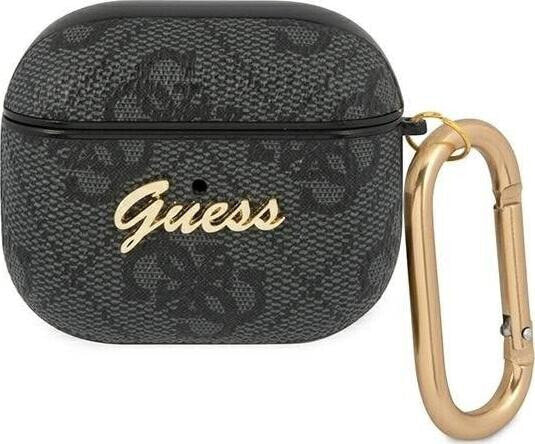 Guess Etui ochronne Script Metal Collection do AirPods 3 GUA34GSMK czarne