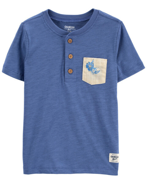 Baby Henley Pocket Tee 12M