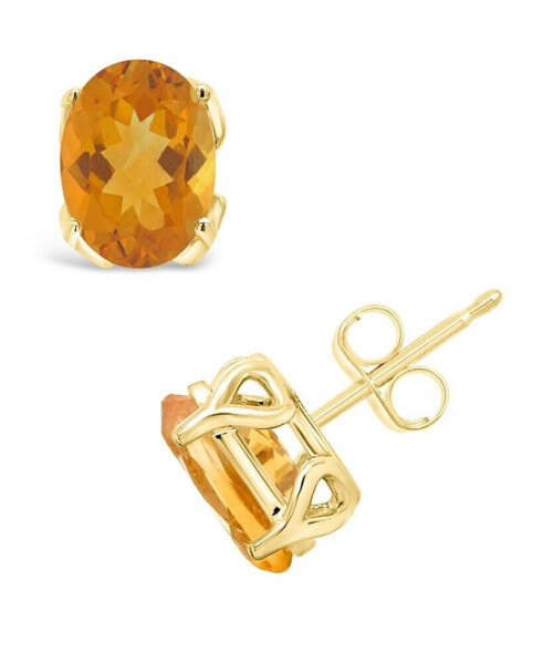 Citrine (2-3/8 ct. t.w.) Stud Earrings in 14K Yellow Gold