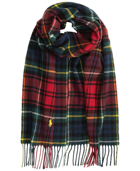 Men's Woolen Plaid Scarf