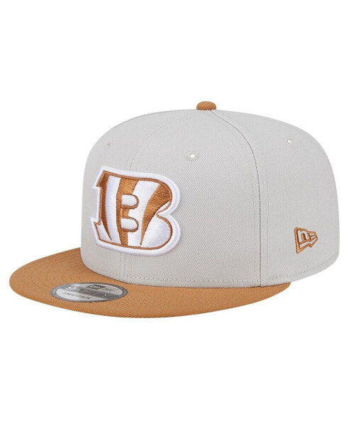 Men's Stone/Brown Cincinnati Bengals Two-Tone Color Pack 9FIFTY Snapback Hat