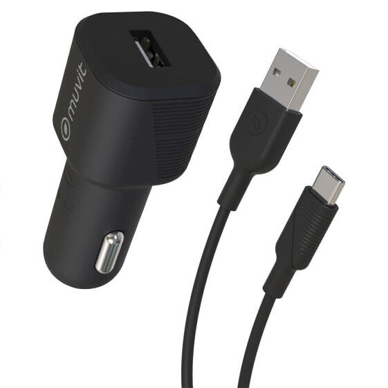 MUVIT USB Charger+Type C Cable 1.2 m 3A 12W