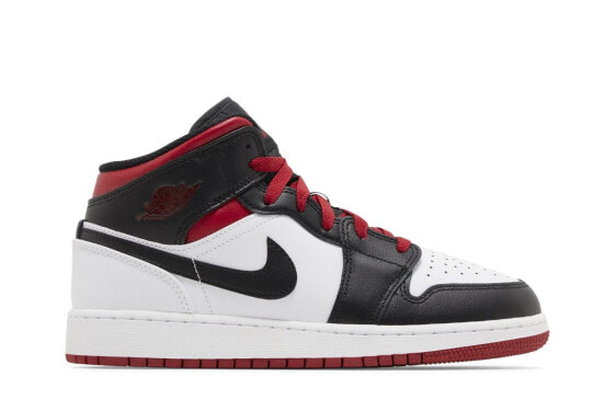 [DQ8423-106] Grade School Air Jordan RETRO 1 MID 'GYM RED BLACK TOE (GS)'