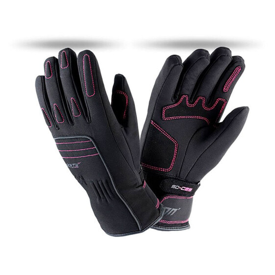 Перчатки спортивные SEVENTY DEGREES SD-C29 Зимние черно-розовые.