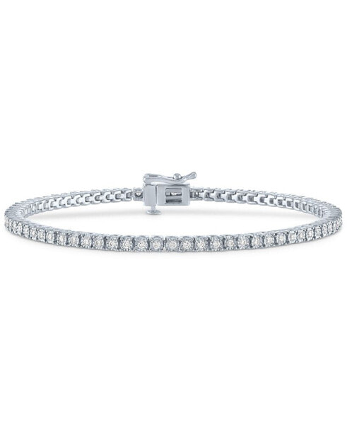 Diamond Tennis Bracelet (1/2 ct. t.w.) in Sterling Silver, 14k Gold-Plated Sterling Silver or 14k Rose Gold-Plated Sterling Silver
