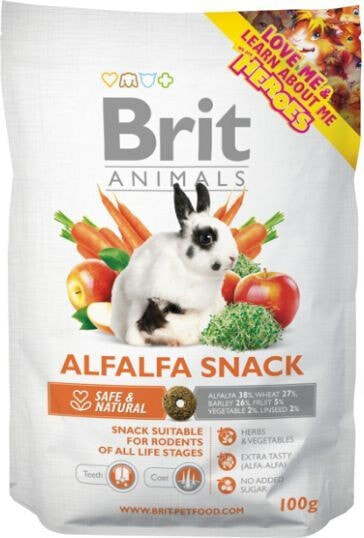 Лакомство для грызунов Brit Animals Альфальфа, 100 г