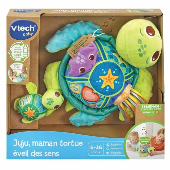 Мягкая игрушка Vtech Baby Juju, Mother Turtle + 6 Months Recycled Musical