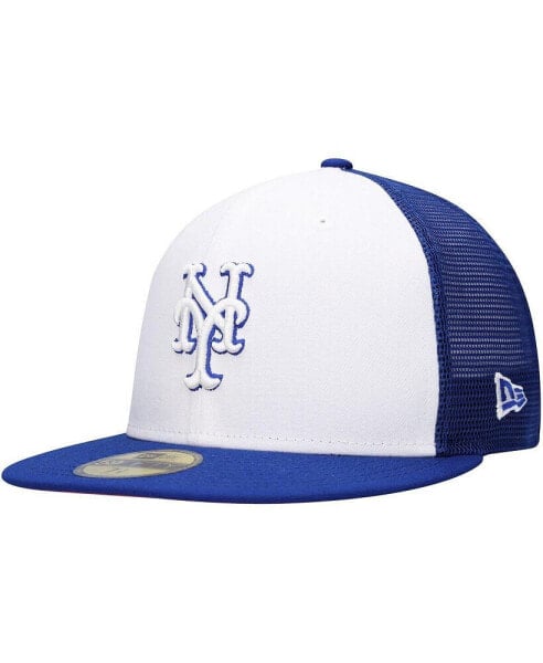 Men's Royal and White New York Mets 2023 On-Field Batting Practice 59FIFTY Fitted Hat