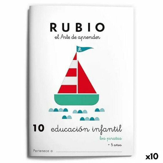 Тетрадь дошкольного образования Cuadernos Rubio Nº10 A5 испанский 10 штук