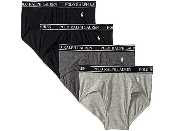 Polo Ralph Lauren 260791 Men 4-Pack Stretch Classic Fit Briefs Size Large