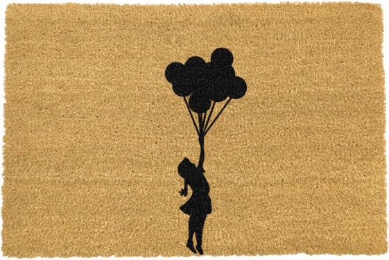 Fliegender Ballon Mädchen Fußmatte