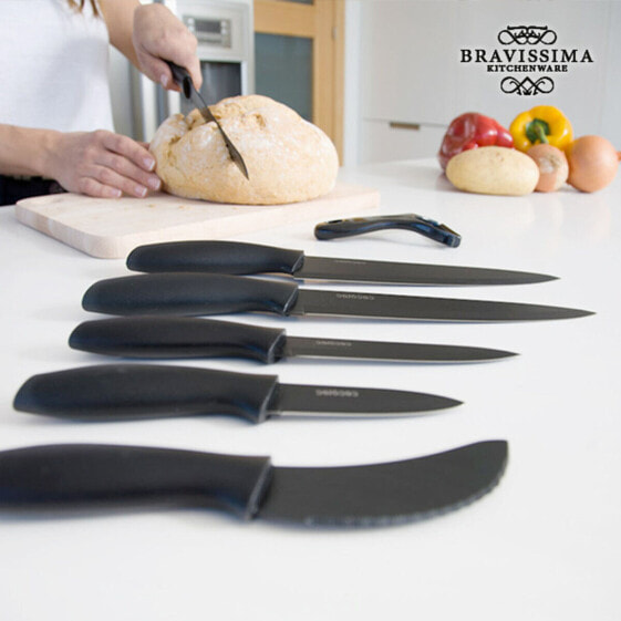 Столовый нож Bravissima Kitchen Set de 7 cuchillos Titanium