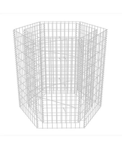 Hexagonal Gabion Raised Bed 39.4"x35.4"x39.4"