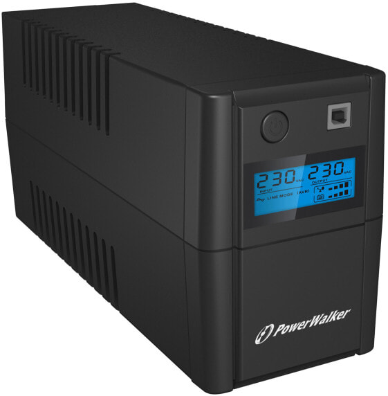 ИБП BlueWalker VI 850 SHL Schuko, Line-Interactive, 0.85 kVA, 480 W, 170 V - 280 V, 50/60 Hz