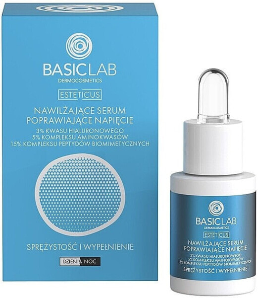 Feuchtigkeitsspendendes Gesichtsserum mit 3% Hyaluronsäure - BasicLab Dermocosmetics Esteticus 15 ml