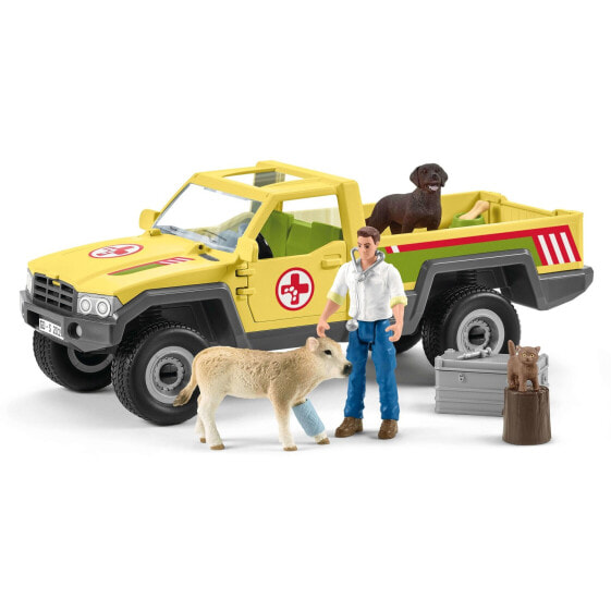 Игровой набор Schleich Veterinarian visit at the farm Farm World (Мир фермы)