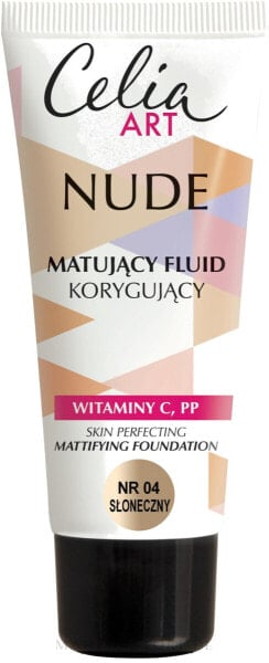 Mattierende Foundation mit Vitaminen C und PP - Celia Nude Mattifying Foundation 04 - Sunny