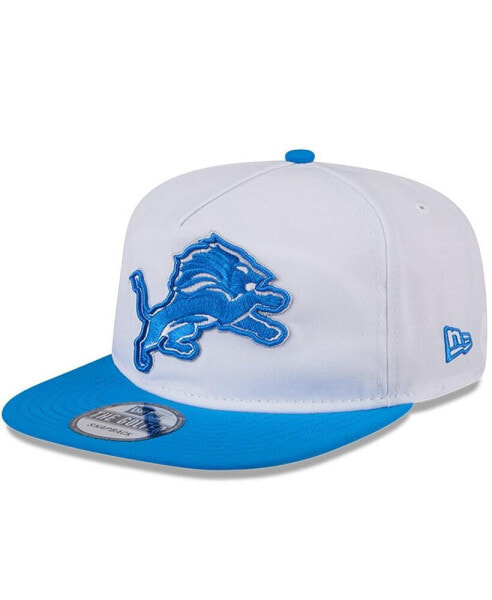 Men's White/Blue Detroit Lions 2024 NFL Training Camp Golfer Snapback Hat