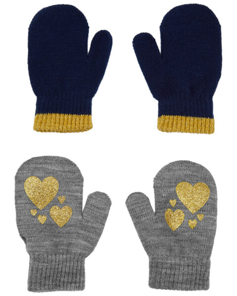 Toddler 2-Pack Gripper Mittens 2T-4T