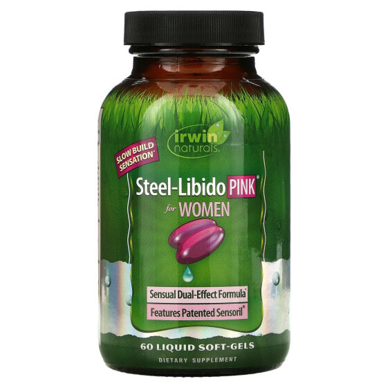Steel-Libido, Pink, For Women, 60 Liquid Soft-Gels