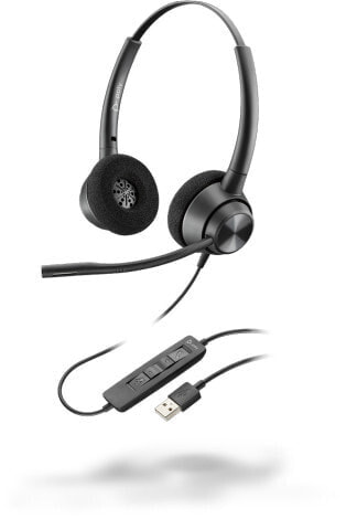 Poly EncorePro 320 - Kopfhörer - Boom - Kopfband - Büro/Callcenter - Schwarz - Binaural