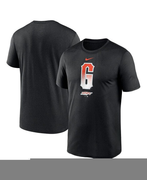 Men's Black San Francisco Giants City Connect Logo T-shirt