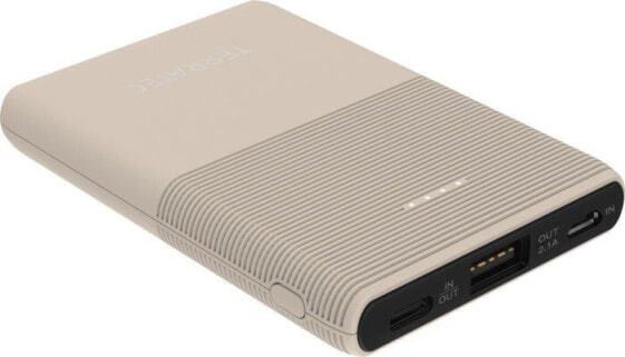 Powerbank TerraTec P50 5000mAh Kremowy