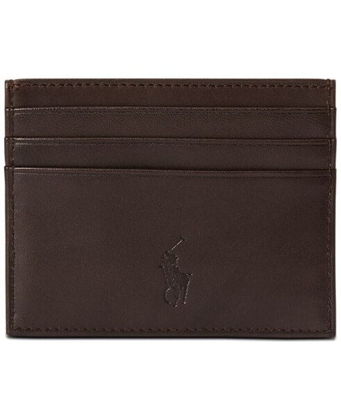 Кошелек мужской Slim Leather Card Case Polo Ralph Lauren Suffolk