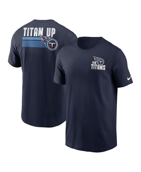 Men's Navy Tennessee Titans Blitz Essential T-shirt