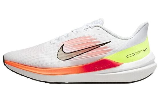 Кроссовки Nike Zoom Winflo 9 бело-оранжевые