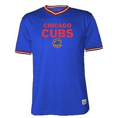 MLB Chicago Cubs Men's Short Sleeve V-Neck Jersey - M