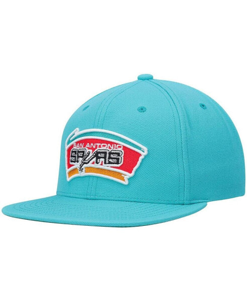 Бейсболка Mitchell & Ness для мужчин San Antonio Spurs Hardwood Classics Team Ground 2.0 Teal