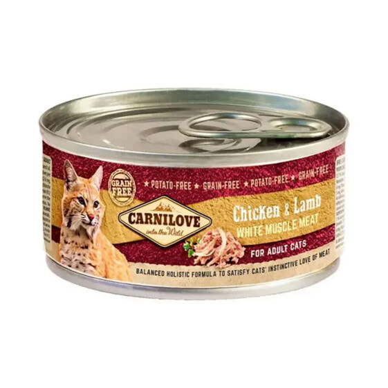 CARNILOVE Cat food with chicken and lamb 100g 12 units