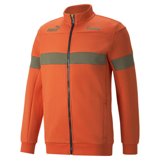 Puma Pl Sds Full Zip Jacket Mens Orange Casual Athletic Outerwear 53377904