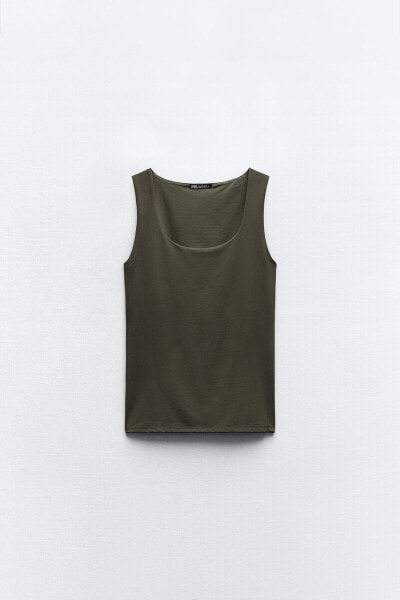 Polyamide top with wide straps
