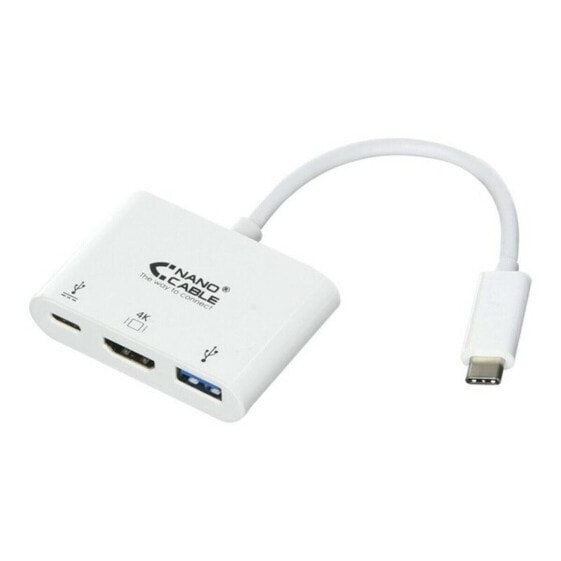 Адаптер USB-C—HDMI NANOCABLE 10.16.4302 Full HD (15 cm) Белый (1 штук)