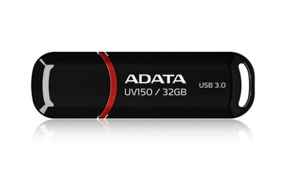 ADATA 32GB DashDrive UV150 - 32 GB - USB Type-A - 3.2 Gen 1 (3.1 Gen 1) - Cap - 9 g - Black - Флеш-накопитель 32 ГБ