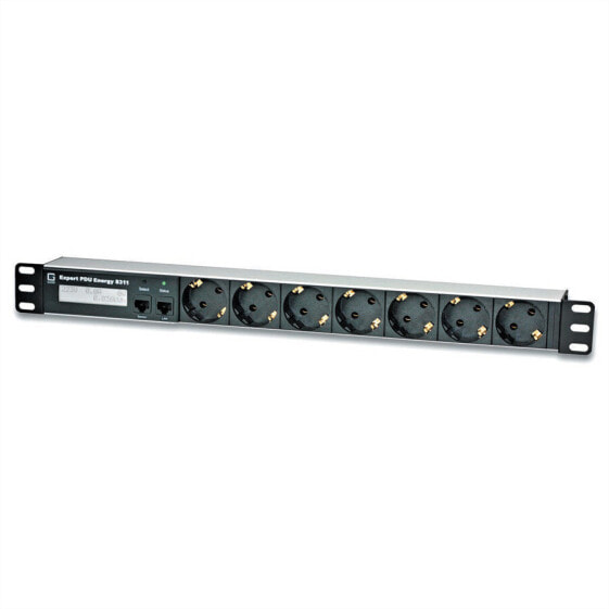 Gude Güde 8311-2 - Metered - 1U - Black - LCD - 7 AC outlet(s) - Type F