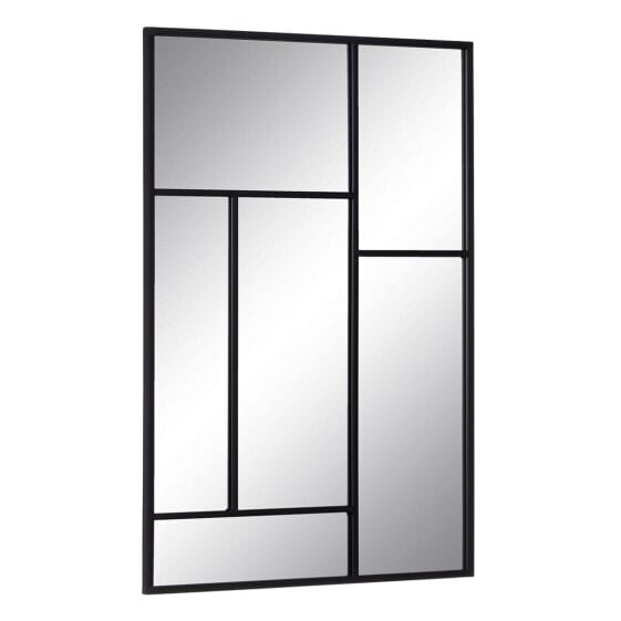 Настенное зеркало Чёрный Стеклянный Железо Вертикаль 60 x 2 x 90 cm