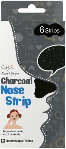 Cettua Charcoal Nose Strip 6 paski na nos z aktywnym węglem 6 szt.