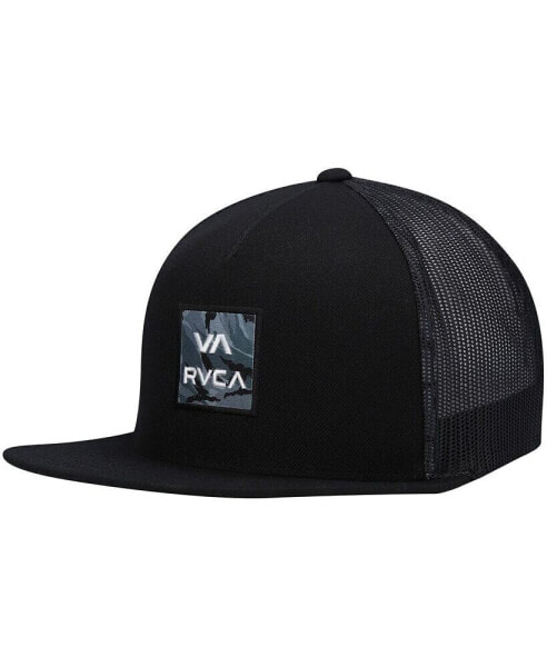 Men's Black VA ATW Print Trucker Snapback Hat