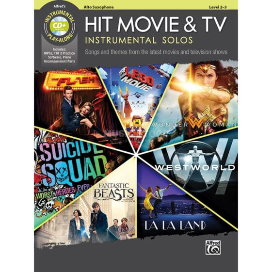 Alfred Music Hit Movie & TV Instrumental Solos - Alto Saxophone