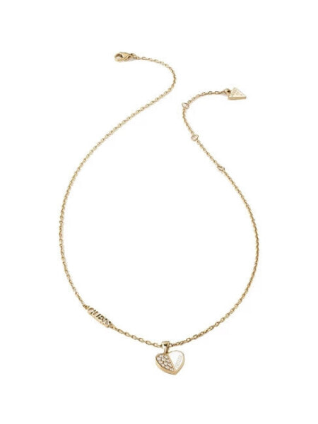 Lovely Guess Romantic Gold Plated Necklace JUBN03041JWYGWHT/U