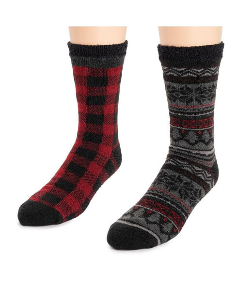 Men's 2 pack Fleece Layered Socks