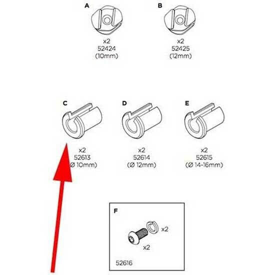 THULE Replacement 10 mm Pannier Mounting Spacers Spare Part